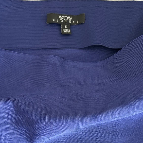 WOW couture Bodycon Bandage Pencil Skirt - Blue Size S - Picture 7 of 8